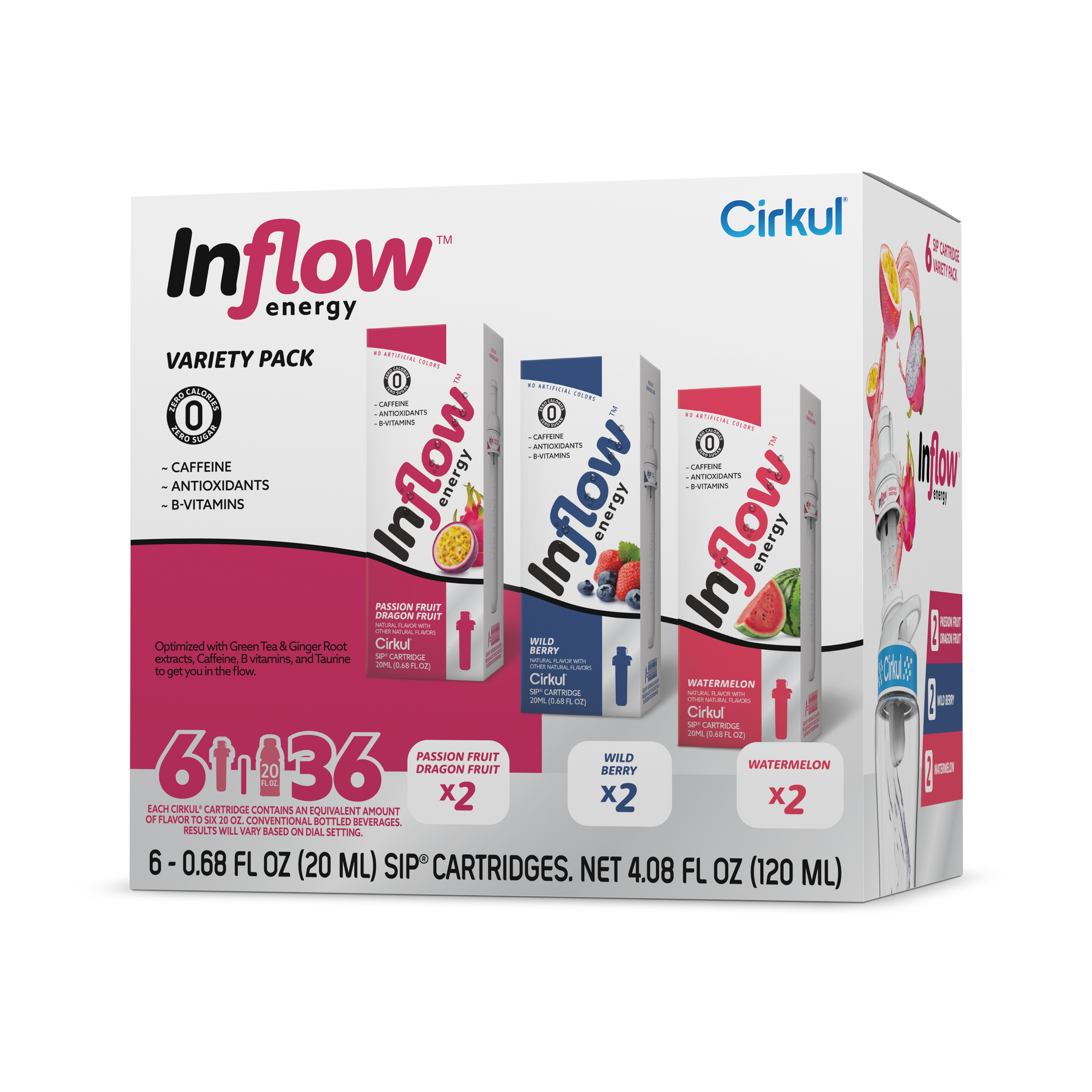 Inflow Energy® 6-Pack Variety Pack - Bright Touch